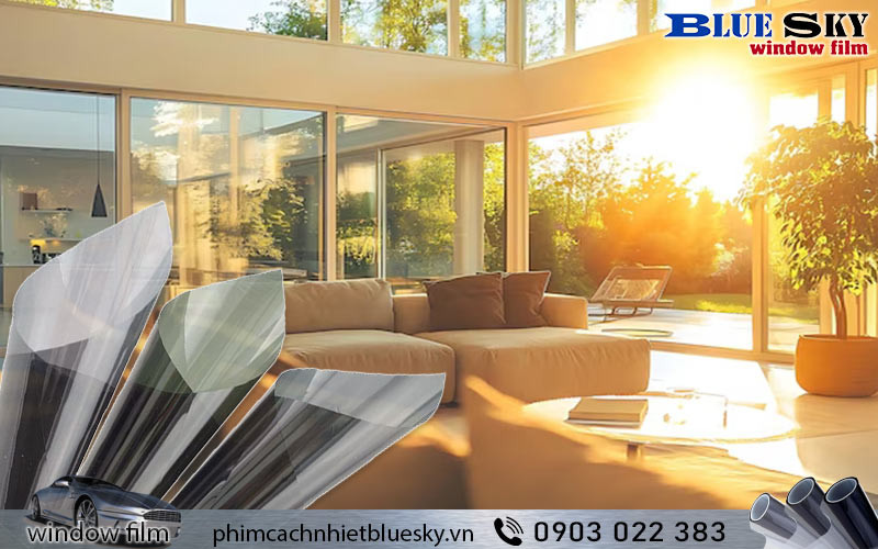 Giấy decal dán kính – giải pháp chống nắng hiệu quả cho cửa kính hướng tây